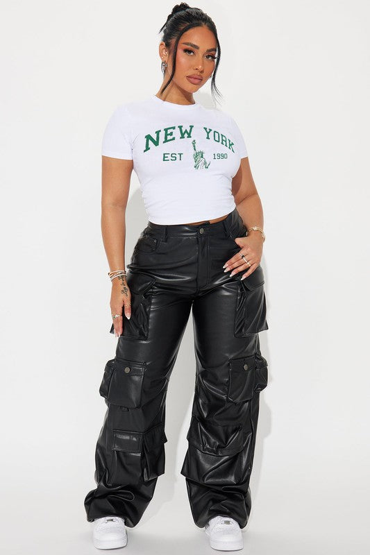 Baby Im from New York - White Baby Tee