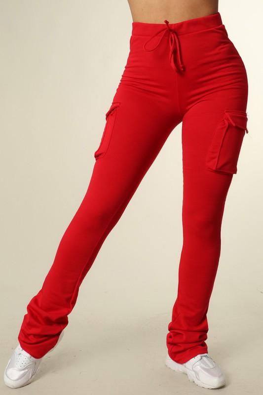 Crystal Sweatpants - Red